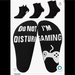 Jovitec 3 Pairs Gaming Socks Do Not Disturb I'm Gaming Funny Novelty Socks f